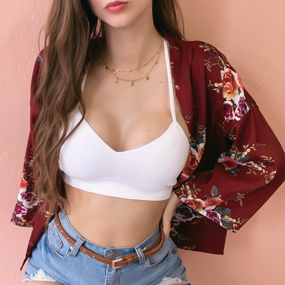 LAST 1 M/L New Design Back Mesh Racerback Bralette - Picture 4 of 8